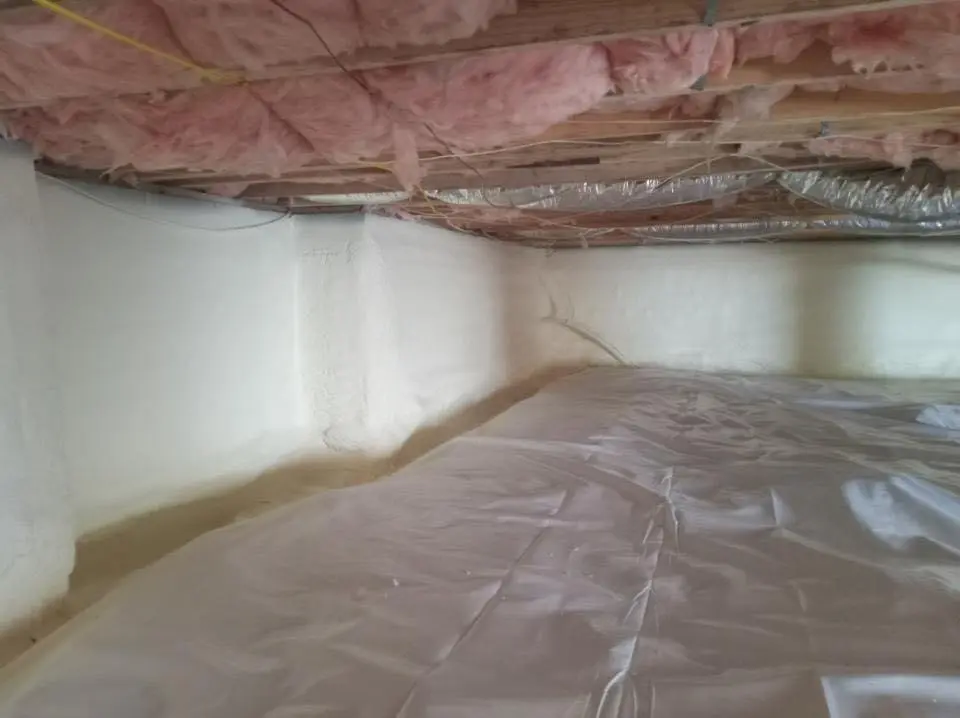 Crawl space encapsulation with closed-cell spray foam for Spray Foam Roofing in Lochbuie